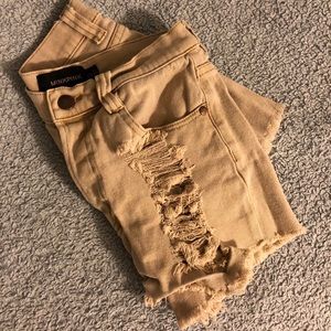 MinkPink - Size Small - Tan Shorts